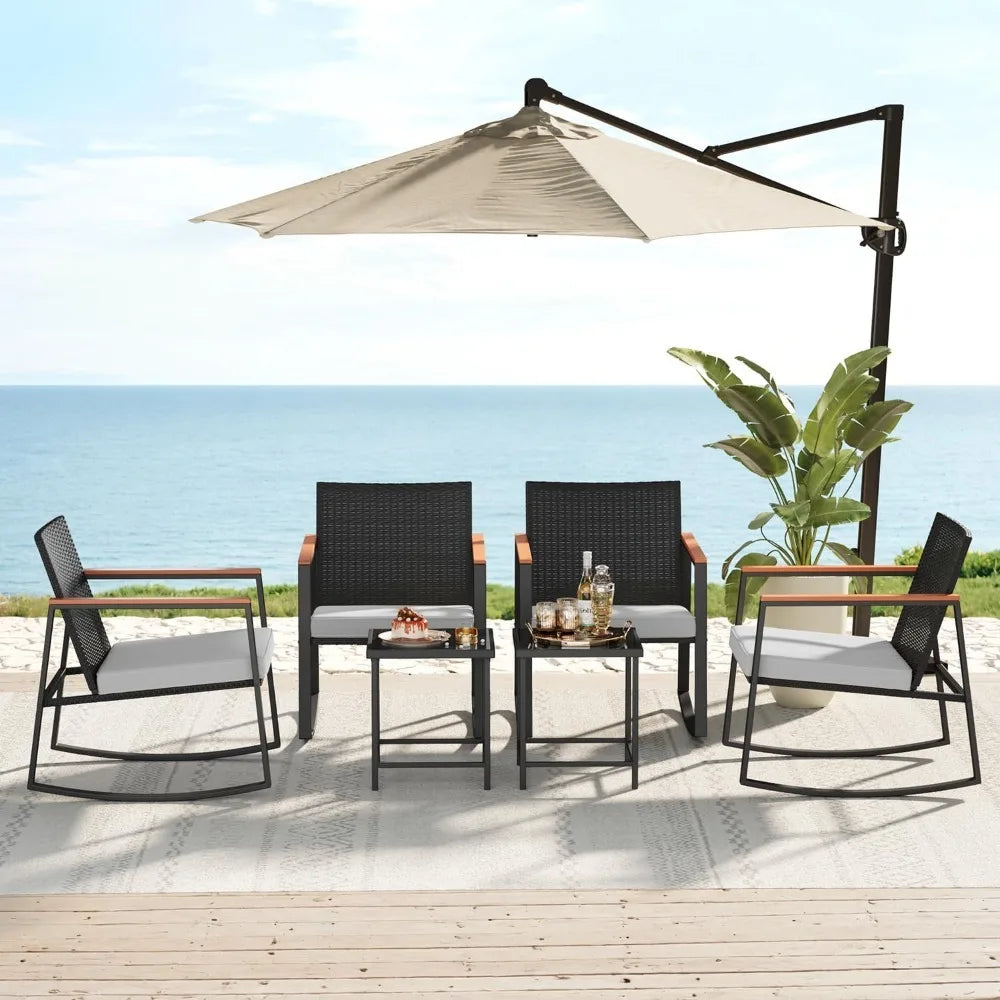 3 Piece Outdoor Patio Wicker Furniture Set