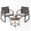 3 Piece Outdoor Patio Wicker Furniture Set