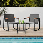 3 Piece Outdoor Patio Wicker Furniture Set