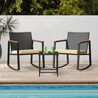 3 Piece Outdoor Patio Wicker Furniture Set