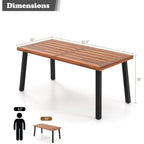 Patio Dining Table with Umbrella Hole