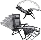XXL Oversize Recliner Folding Chair for Camping Patio Outdoors