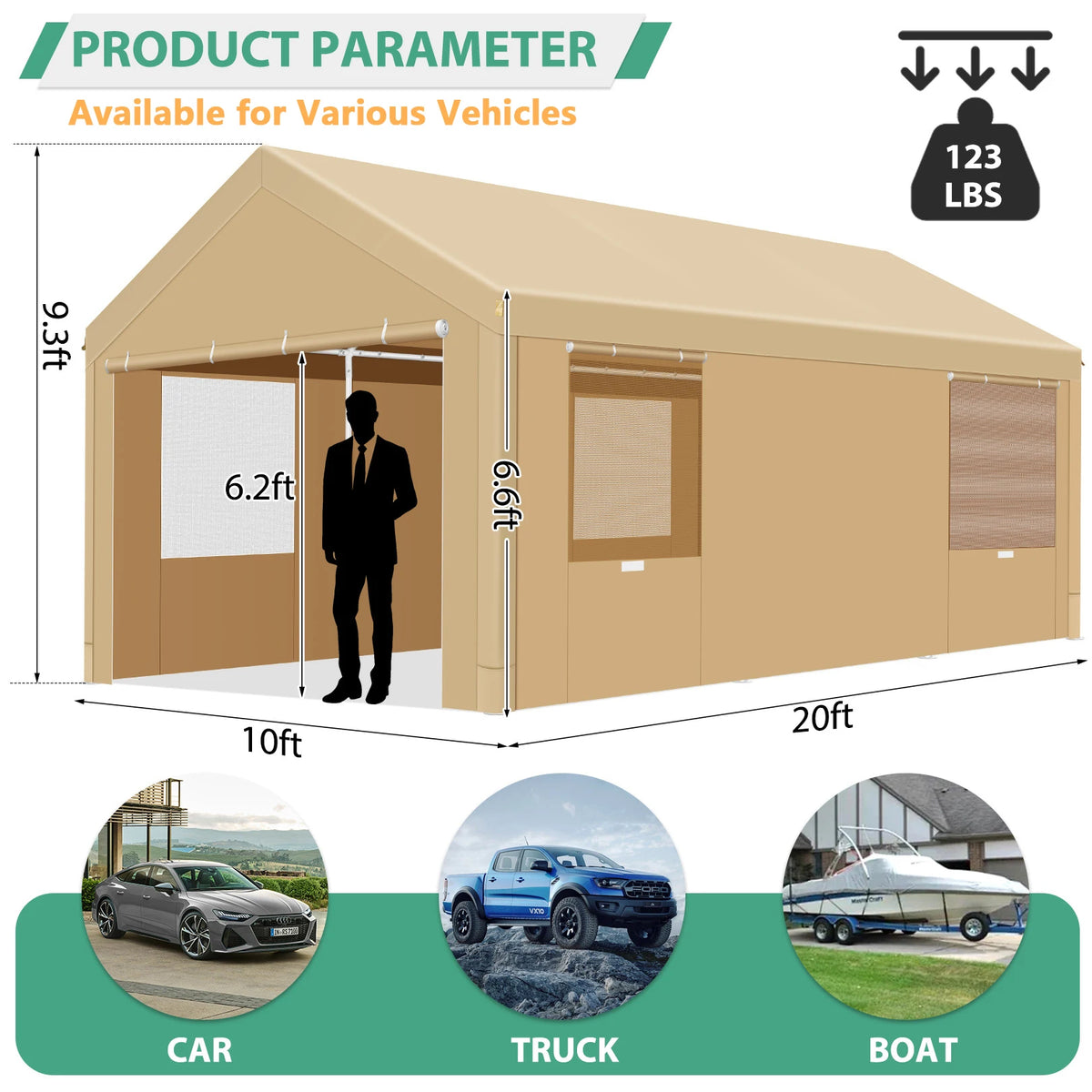 Heavy Duty Portable Garage