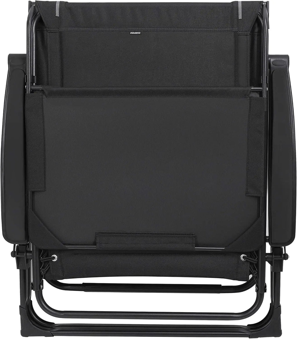 XXL Oversize Recliner Folding Chair for Camping Patio Outdoors