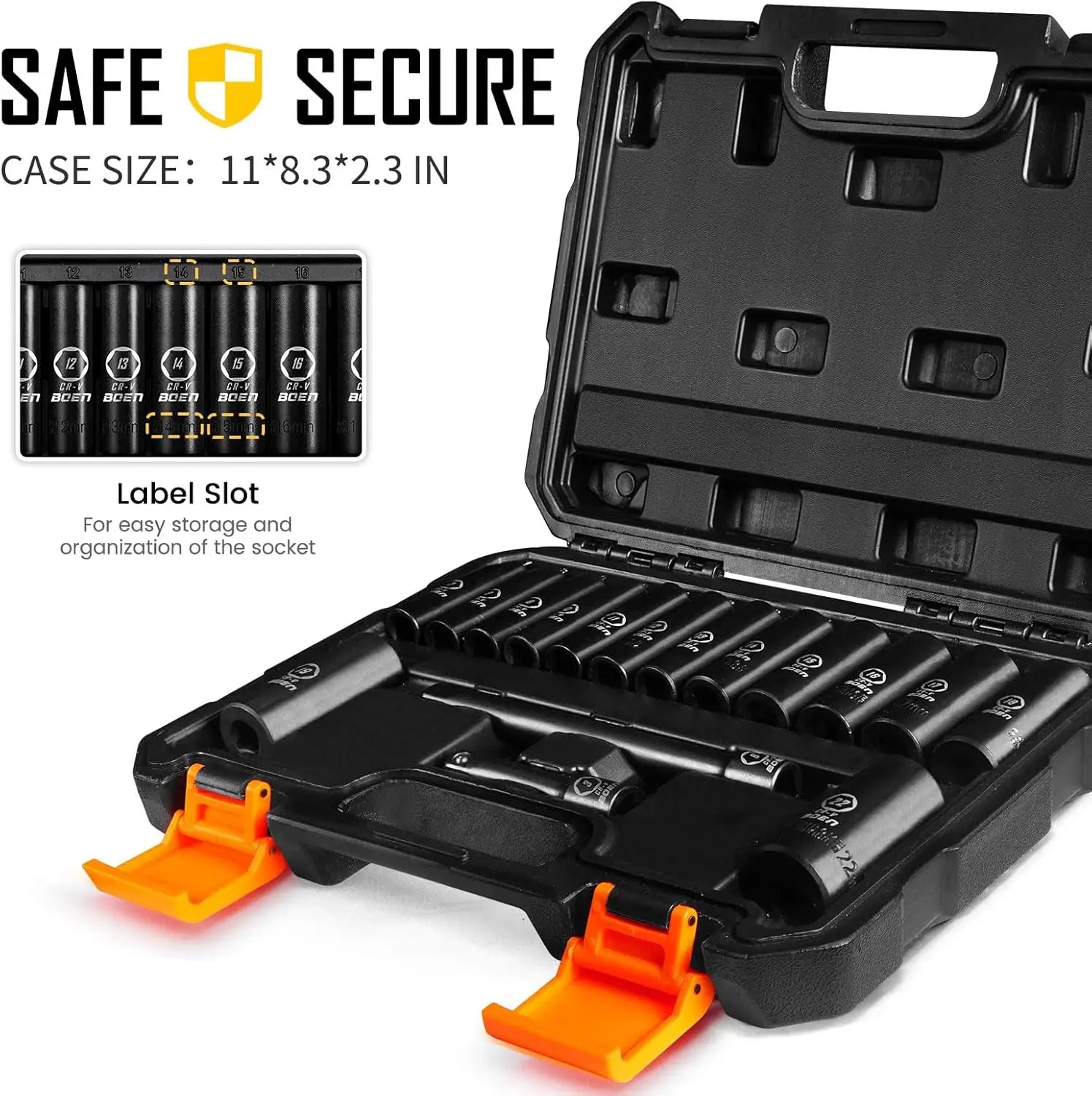 3/8" Drive 16 Piece Metric Socket Set