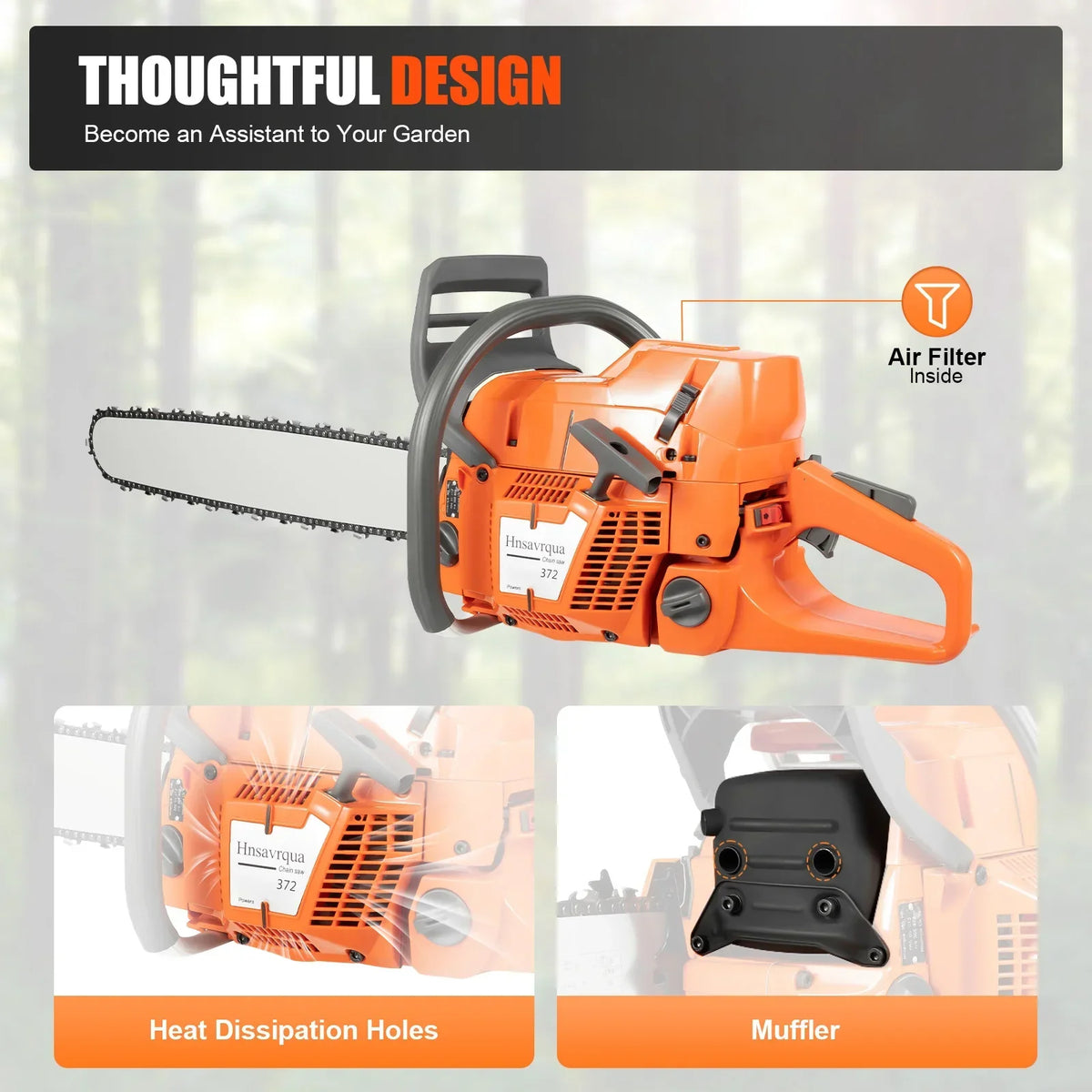 24" Gas Powered Chainsaw