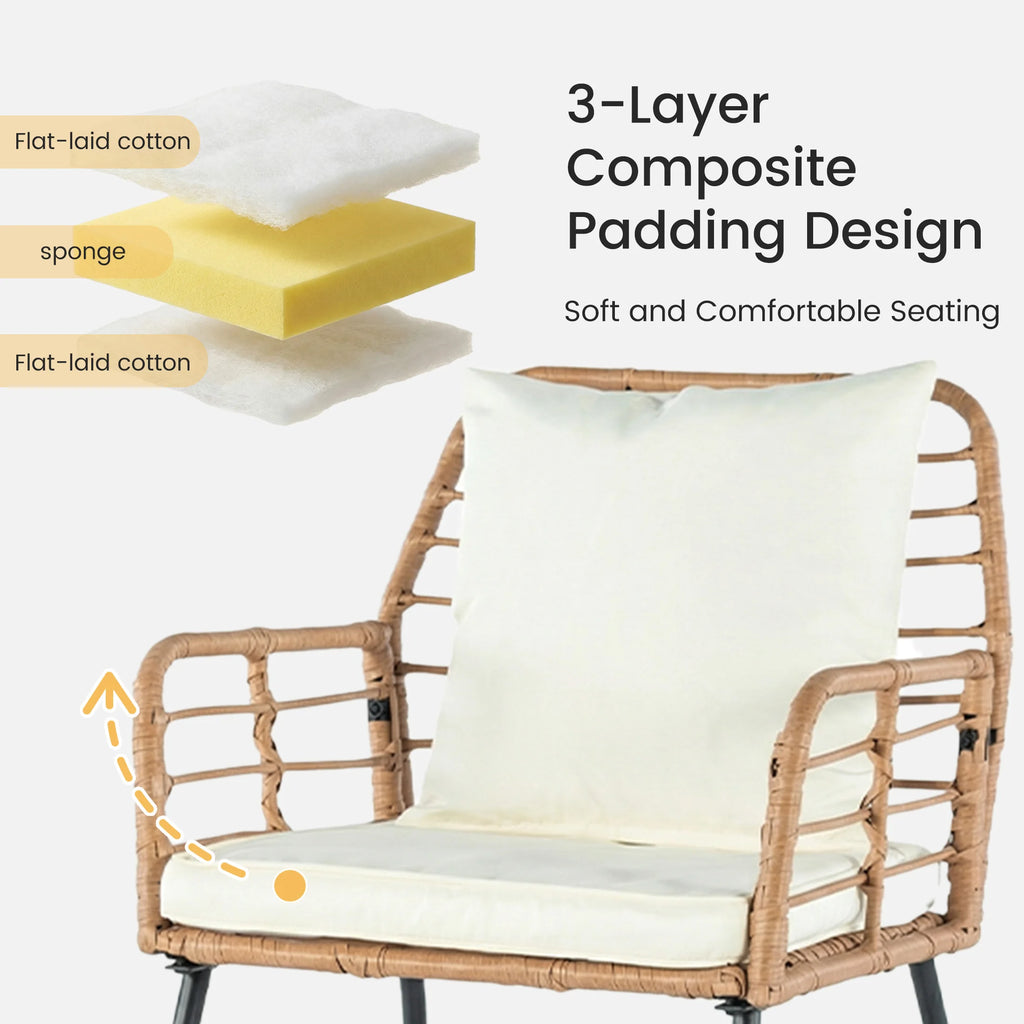 Outdoor Wicker Patio Furniture Set