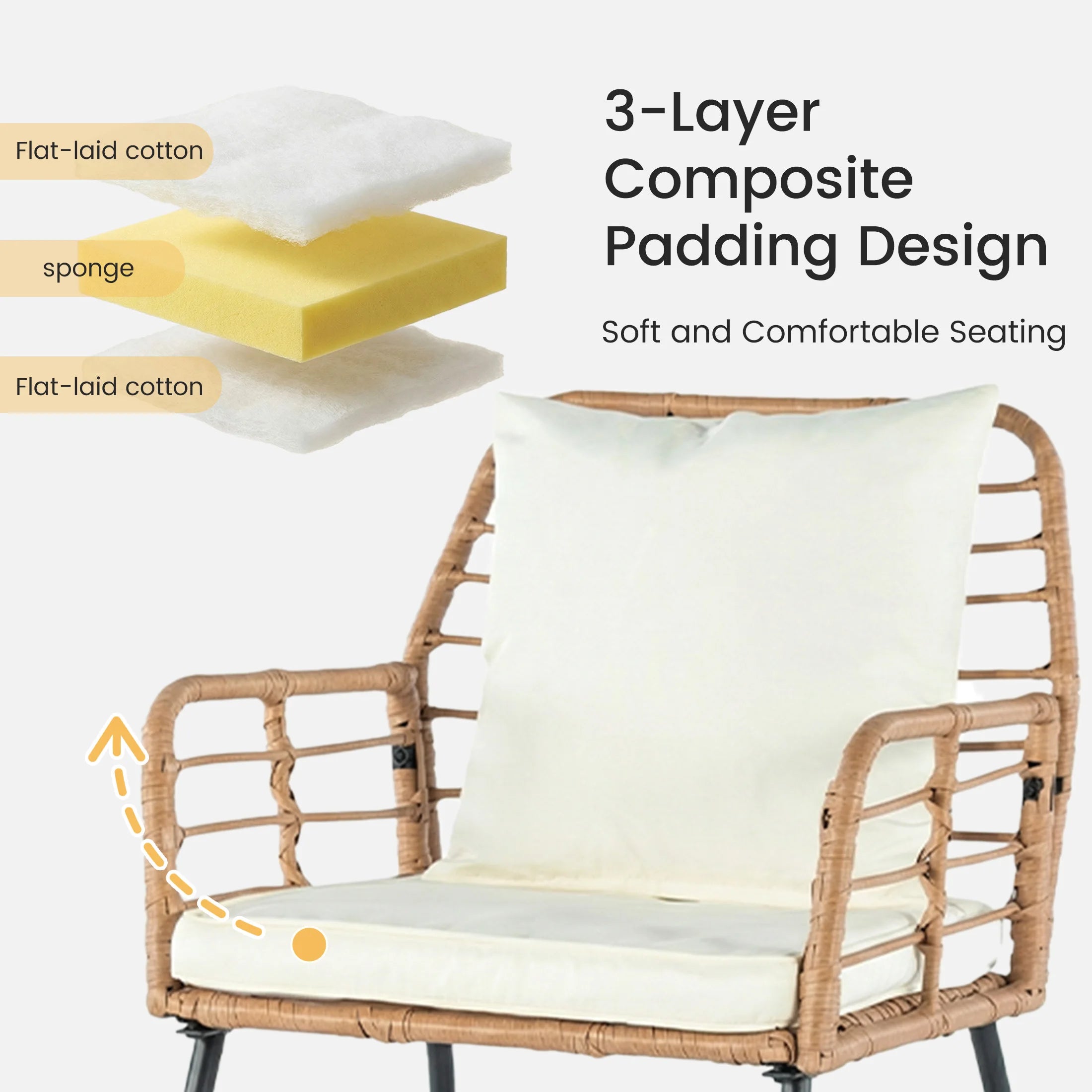 Outdoor Wicker Patio Furniture Set