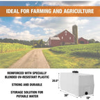 Square Reservoir Water Tank, 50 Gallon
