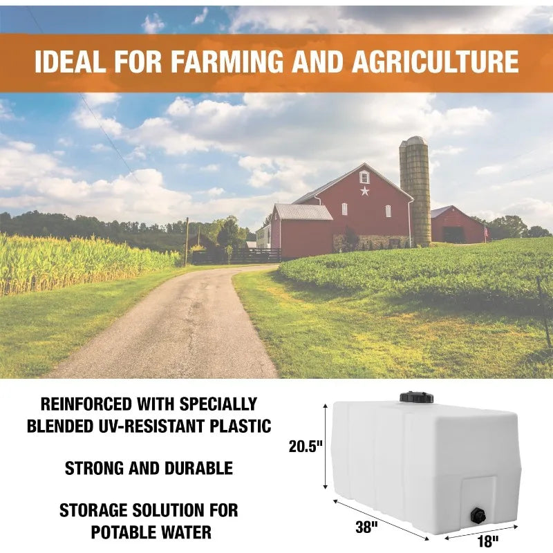 Square Reservoir Water Tank, 50 Gallon