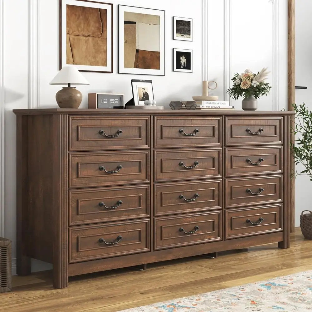 63” Wood Chest with Rustic Handles