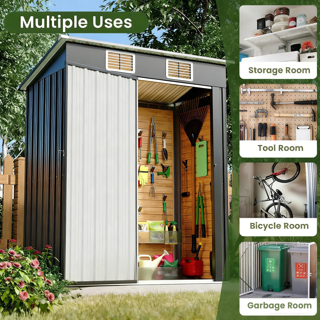 5x3 FT Outdoor Storage Shed