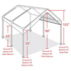 Heavy Duty Steel Frame Pop Up Carport