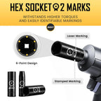3/8" Drive 16 Piece Metric Socket Set