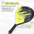 Lightweight Paddle Racket with 3 Tennis Balls