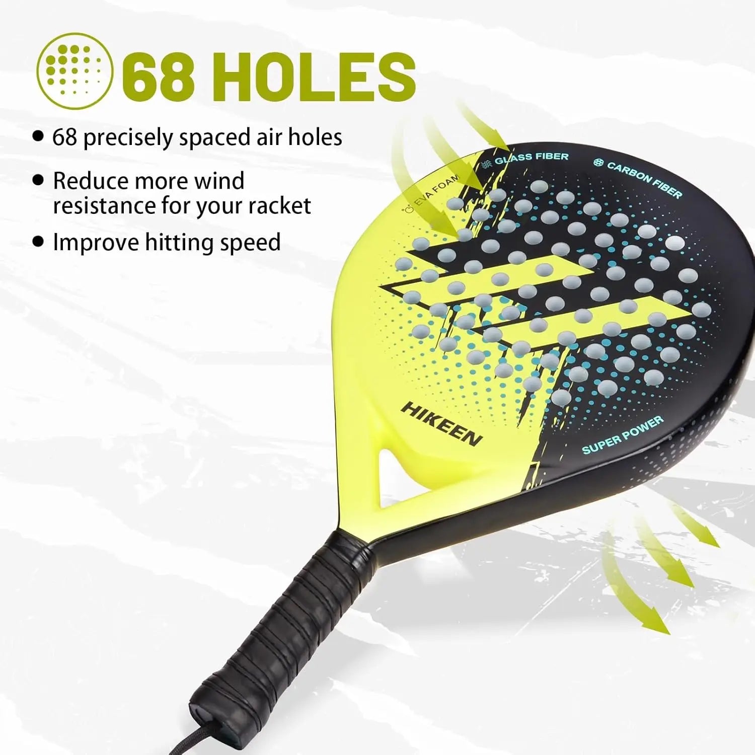 Lightweight Paddle Racket with 3 Tennis Balls