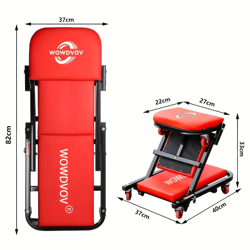 2-in-1 Foldable Rolling Creeper
