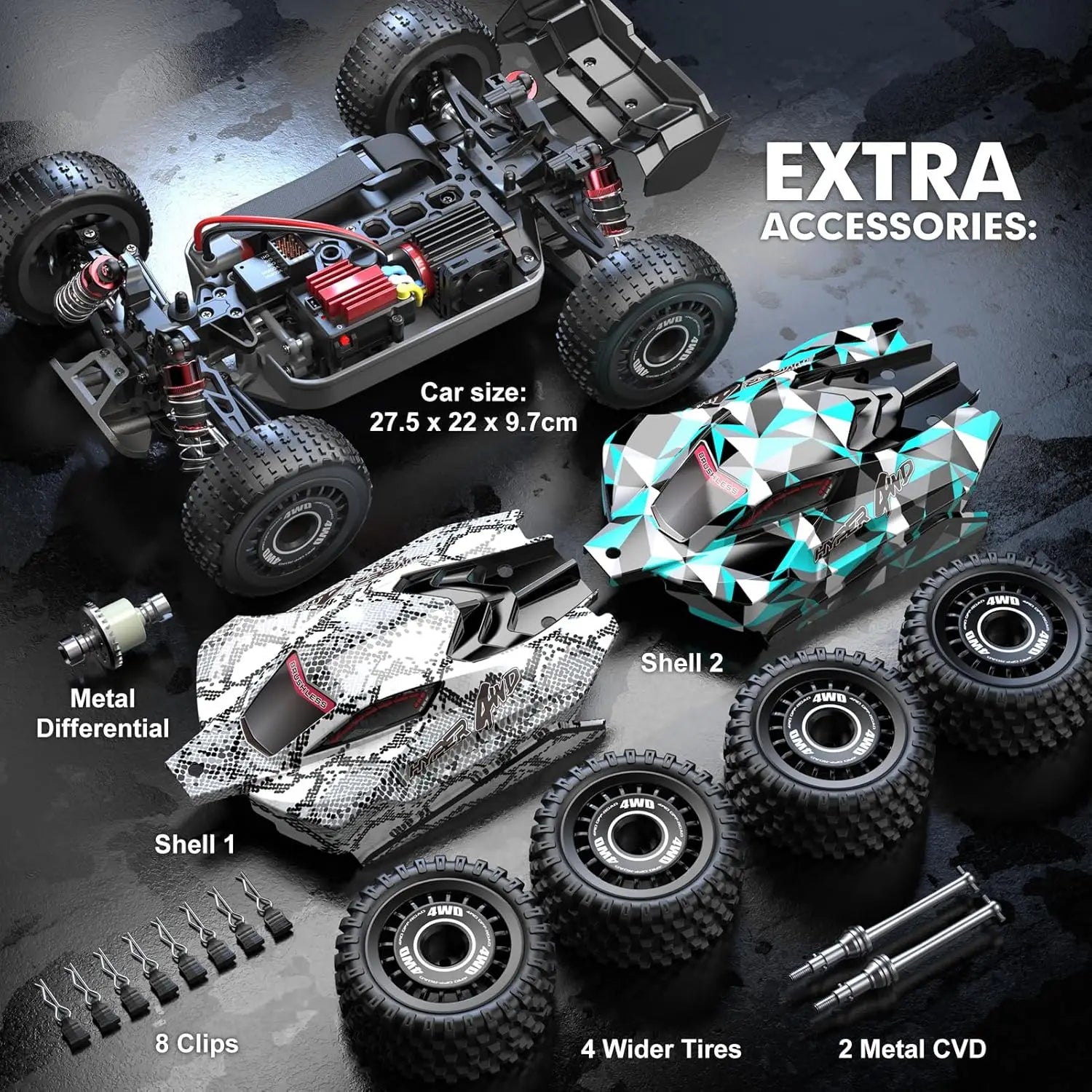 1/16 RTR Fast Brushless RC Buggy