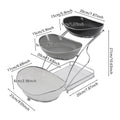 3-Tier Silver Fruit Stand
