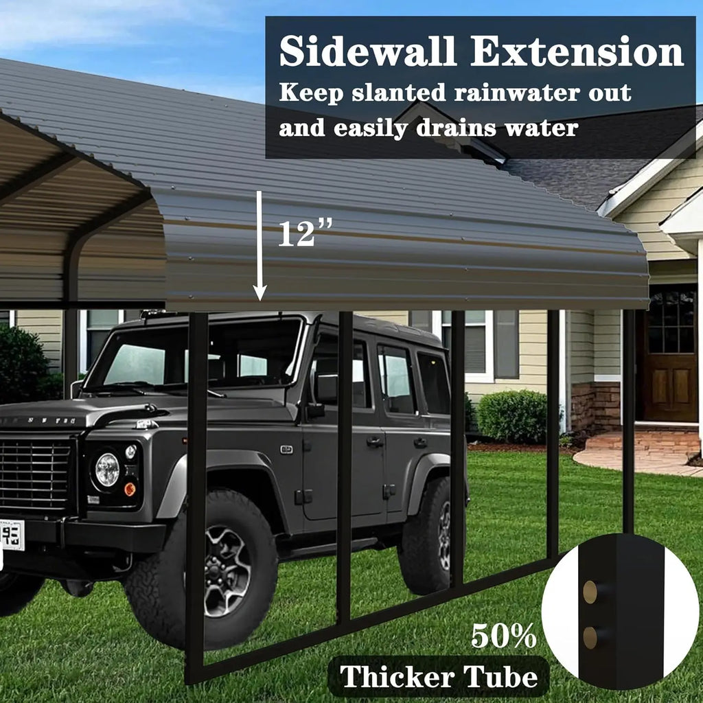 Heavy Duty Galvanized Steel Carport 20x20 FT
