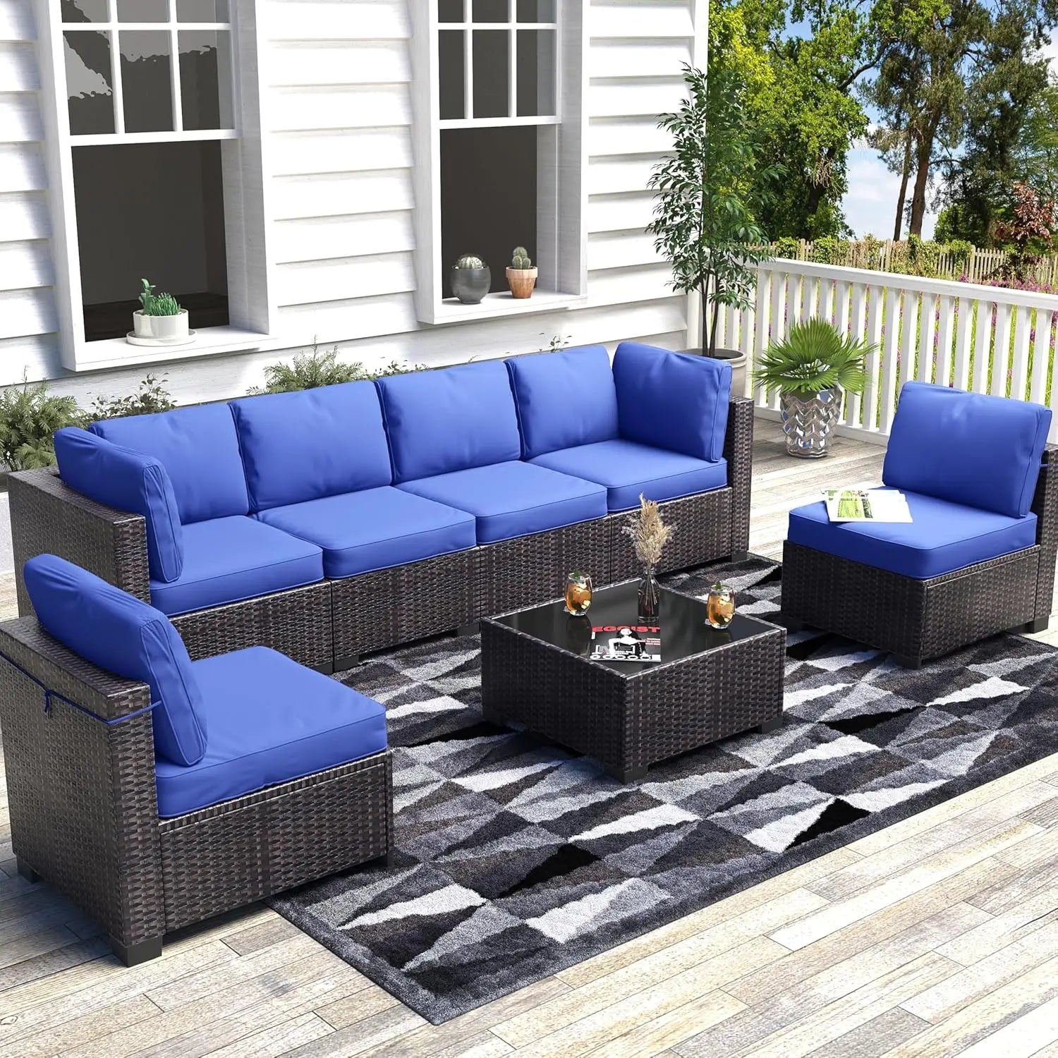 7-Piece Modular Outdoor Furniture Set