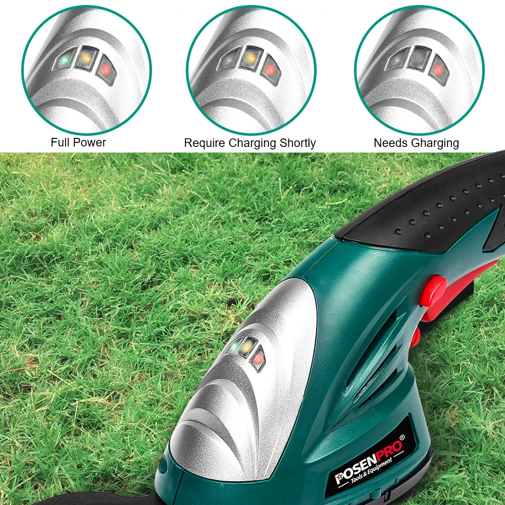 7.2V Hedge Trimmer& Grass Trimmer Cordless