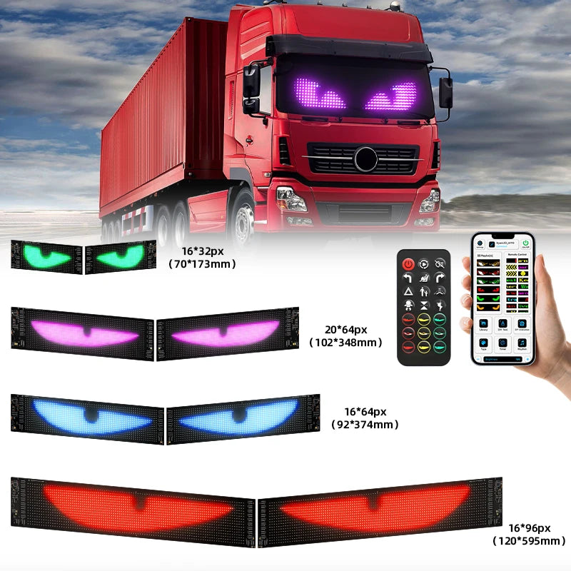 Windshield LED Dynamic Devil Eyes Light