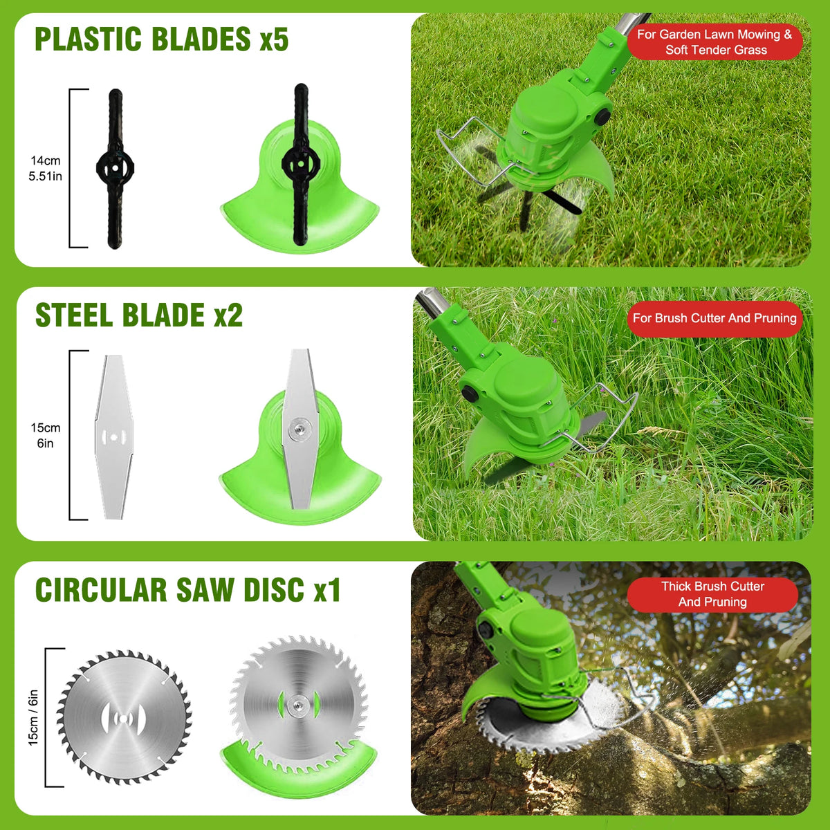 2-in-1 Cordless Weed Trimmer