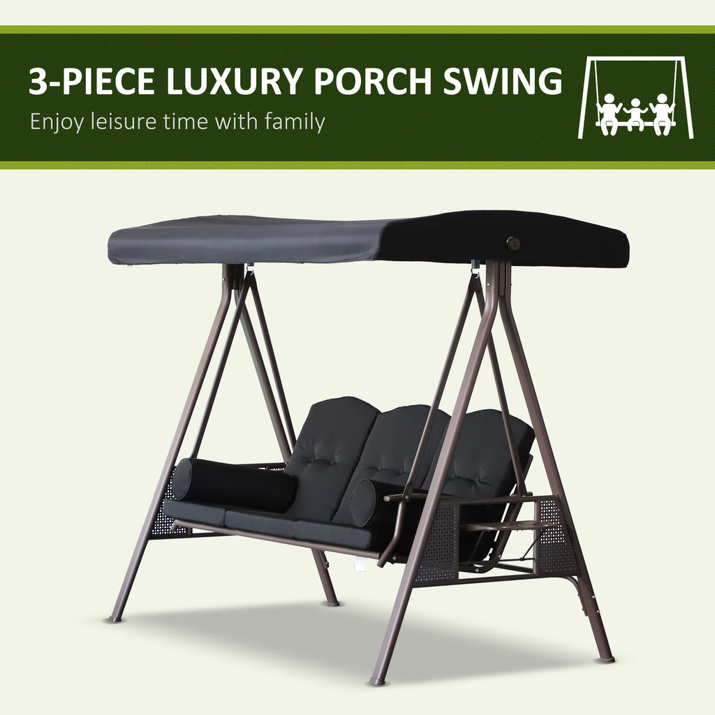 Cushioned Patio Glider Swing