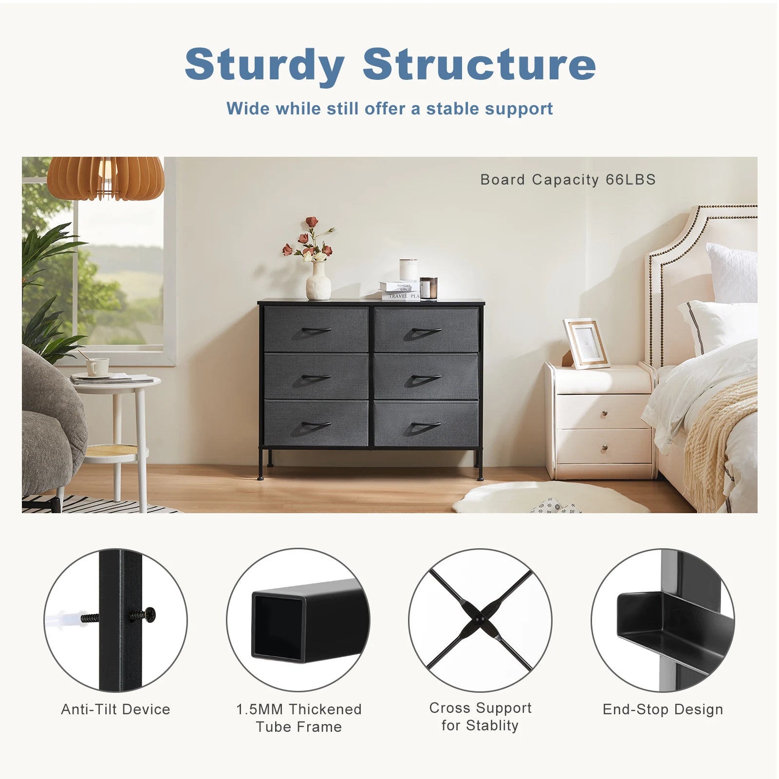 6  Drawer Nightstand