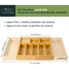 Extra Large Bamboo Utensil Holder