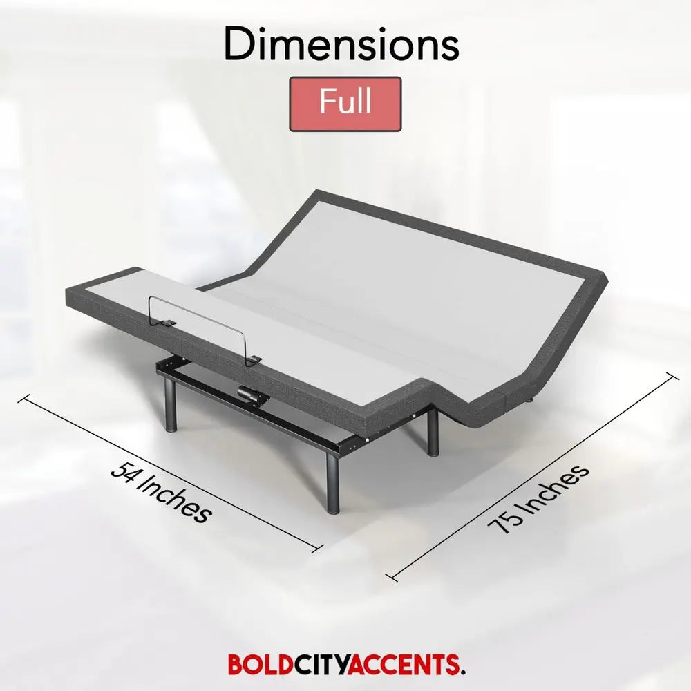 Adjustable Bed Frame with Wireless Remote