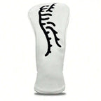 White Abstract Tiger Golf Club Head Covers
