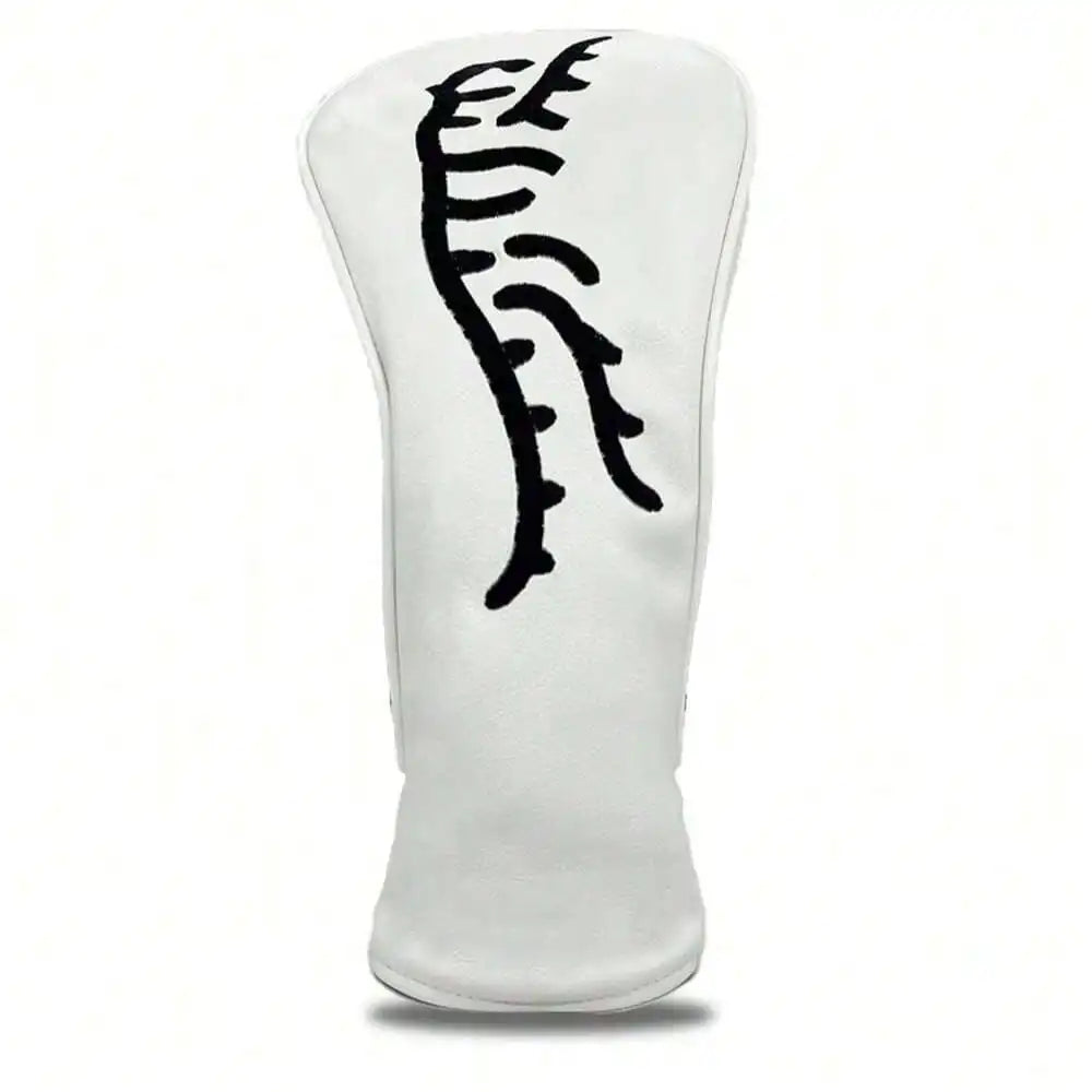 White Abstract Tiger Golf Club Head Covers
