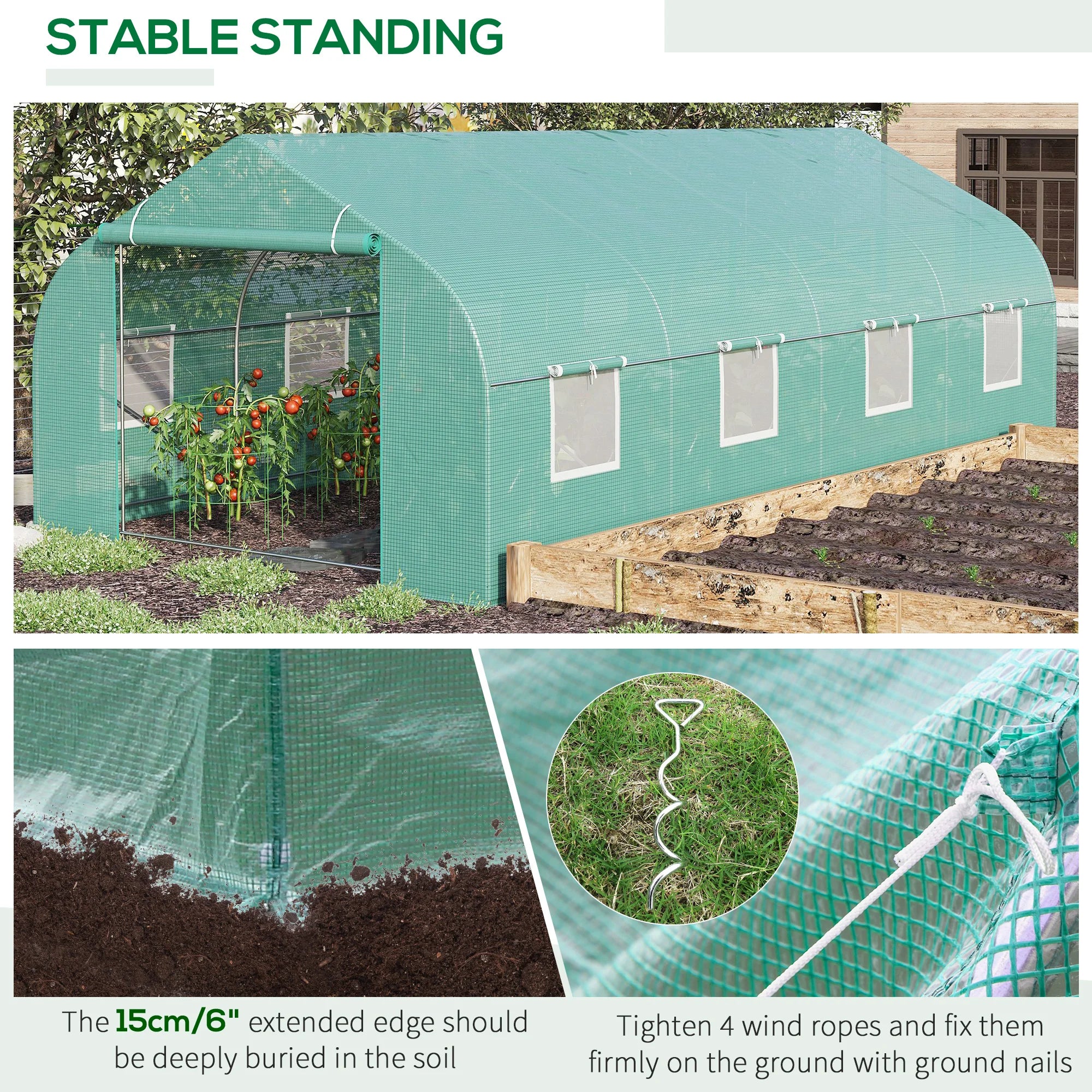 20' X 10' X 7' Large Greenhouse