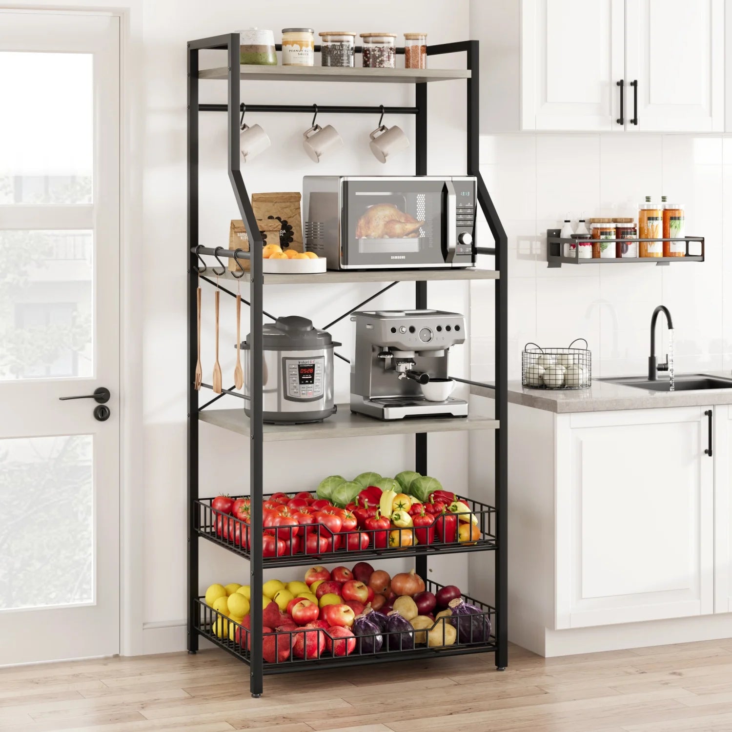 Kitchen Bakers Rack Microwave Oven Stand