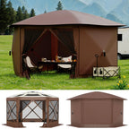 13FT Pop Up Gazebo 6-Sided Outdoor Canopy