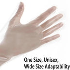 10-Piece Clear Disposable Gloves