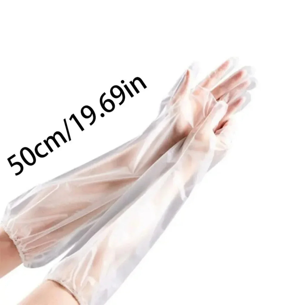 10-Piece Clear Disposable Gloves