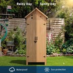 70" Wooden Outdoor Storage Shed