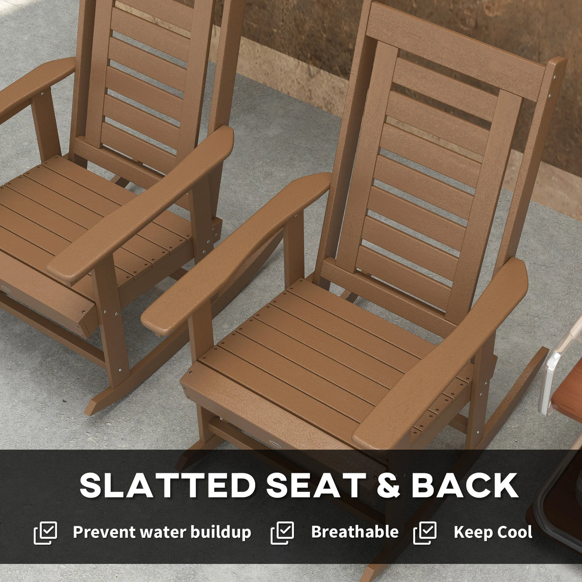 2 Outdoor Rocking Chairs