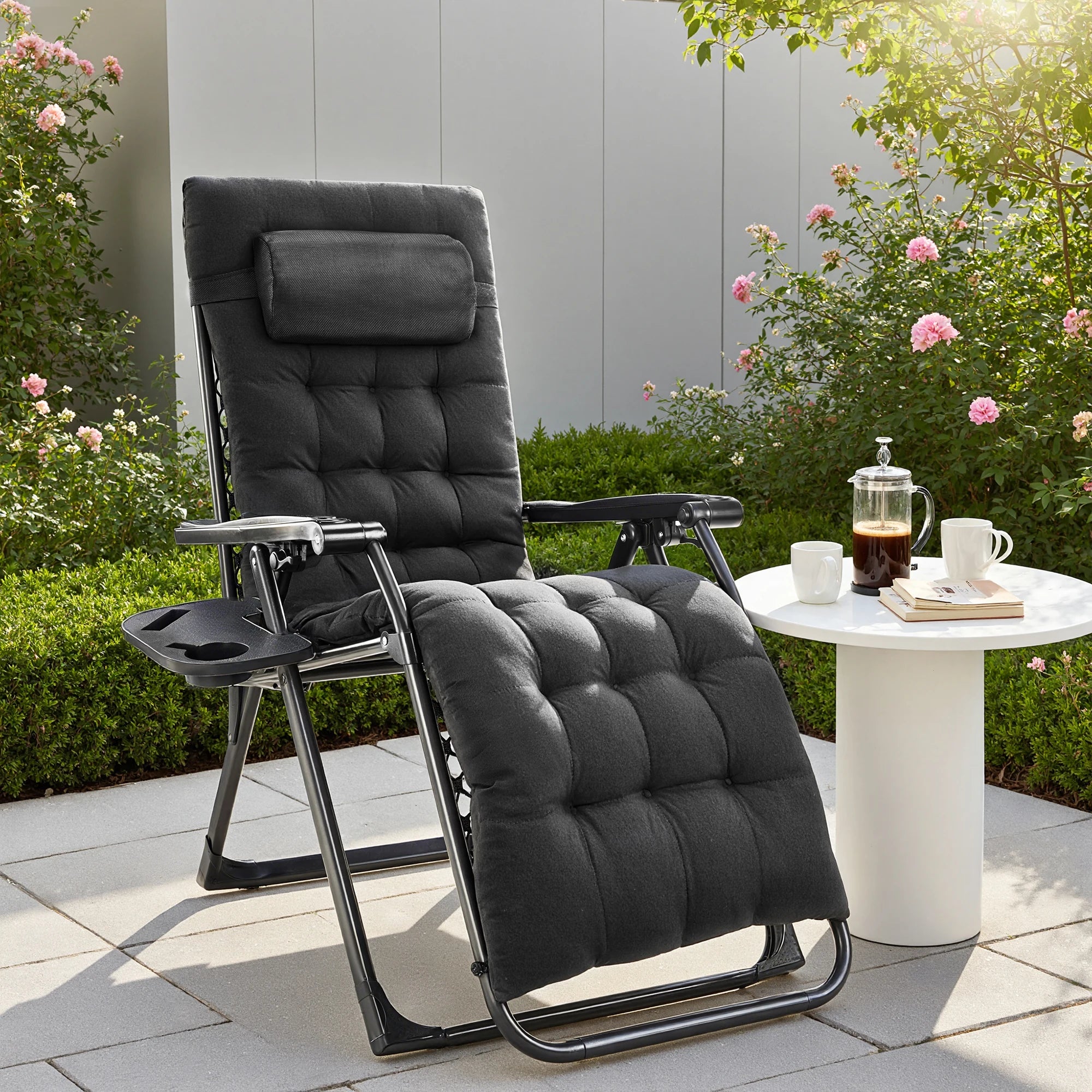 Portable Zero Gravity Recliner Chairs Set of 2 Outdoor