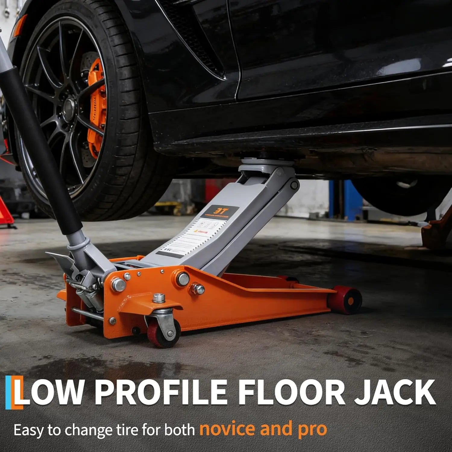 3 Ton Low Profile Hydraulic  Floor Jack with Dual Piston