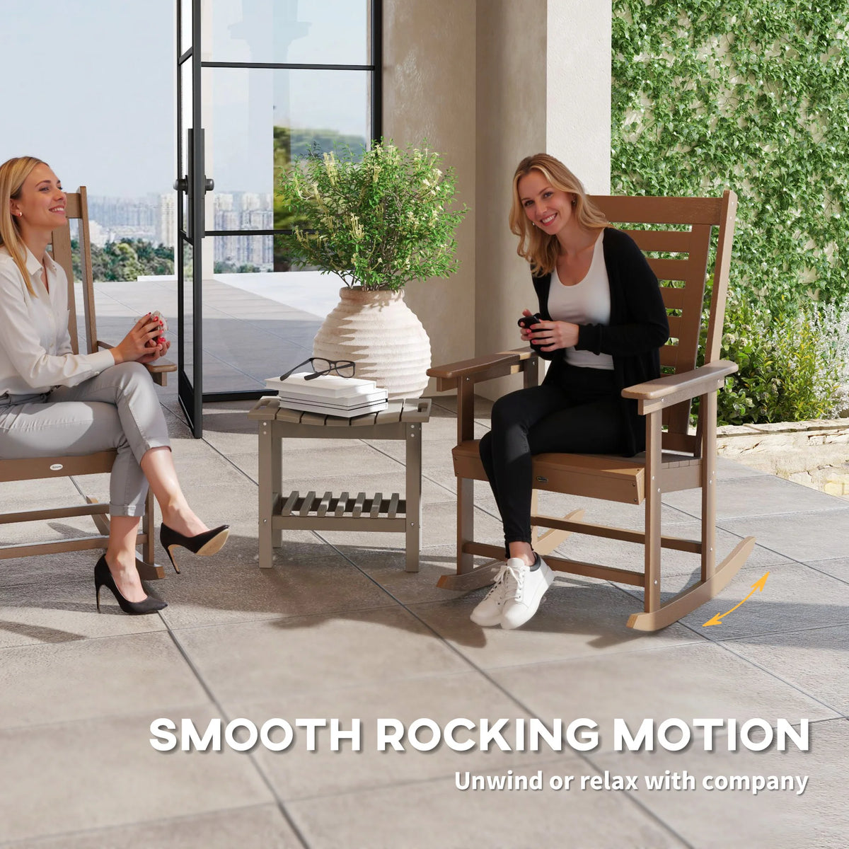 2 Outdoor Rocking Chairs