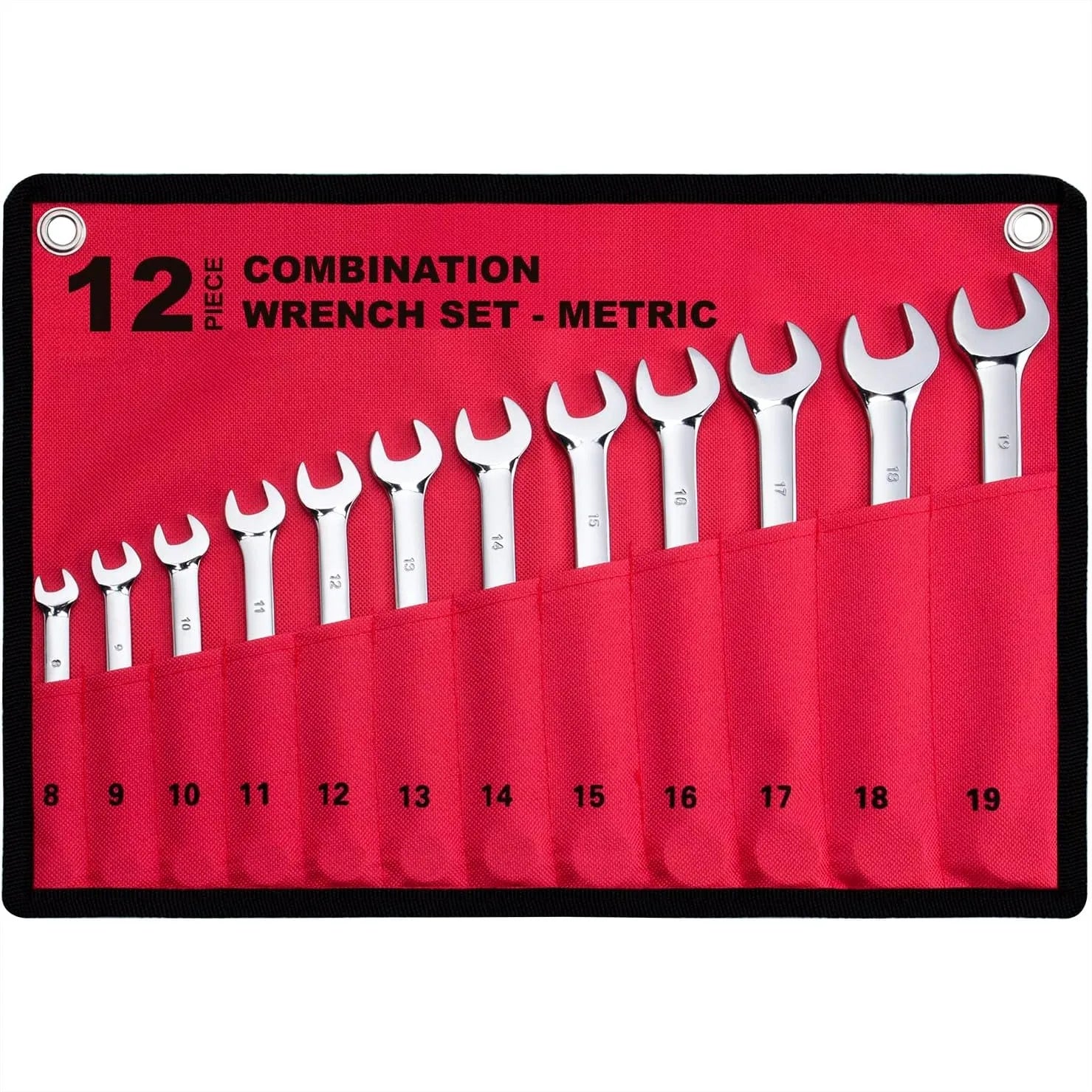 12 pc Metric Combination Wrench Set
