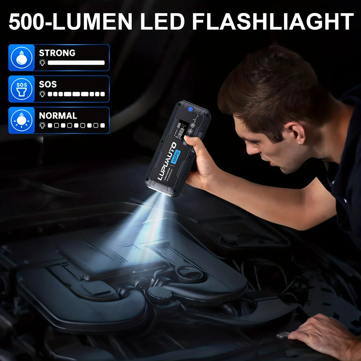 4 In 1 Car Jump Starter/Air Compressor