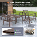 7-Seat Aluminum Outdoor Sectional Sofa Set
