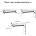 Folding Camping Table with Storage Net