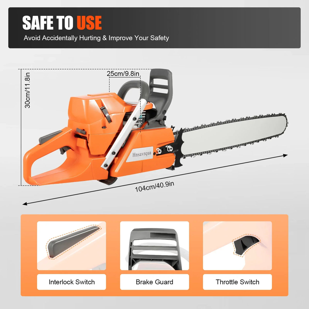 24" Gas Powered Chainsaw
