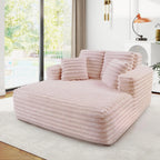 Fluffy Oversized Plush Chaise Lounge